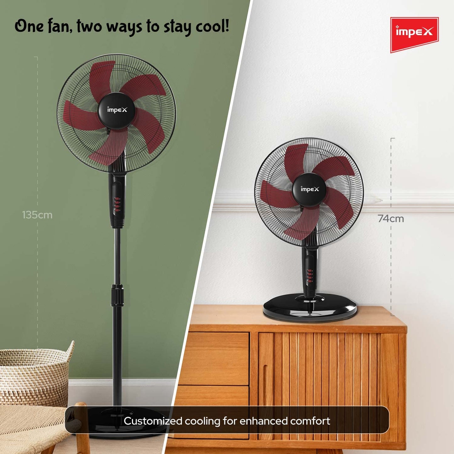 Impex Convertible Pedestal Fan