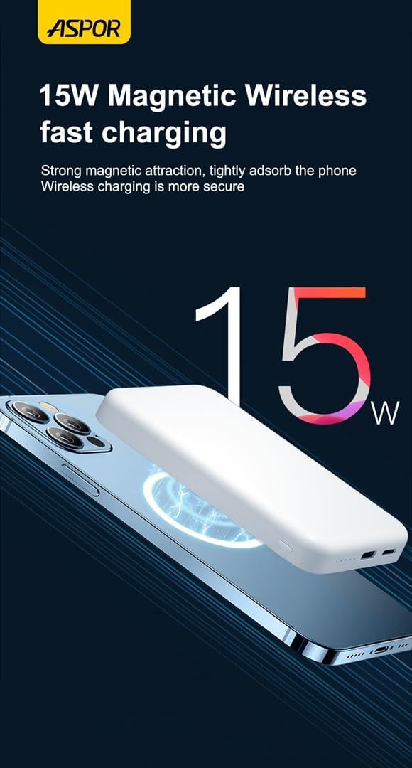 סוללת גיבוי 10,000mAh עם מגנט – עוצמה ניידת חכמה