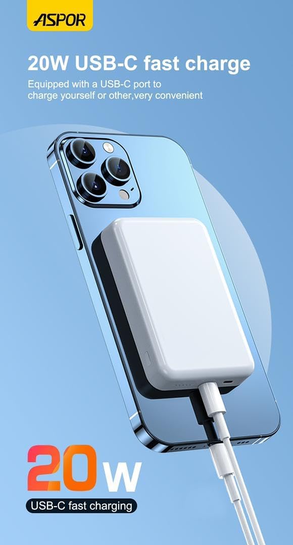 סוללת גיבוי 10,000mAh עם מגנט – עוצמה ניידת חכמה