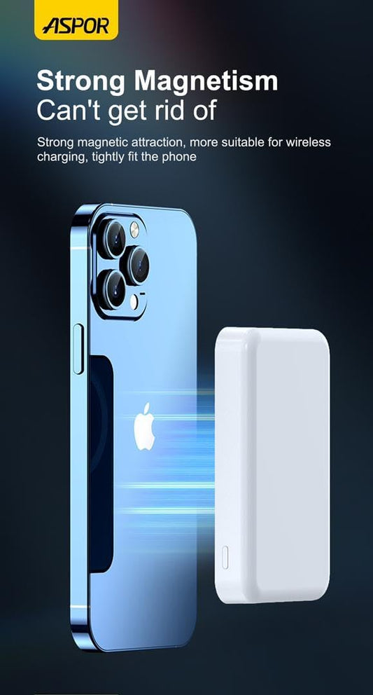 סוללת גיבוי 10,000mAh עם מגנט – עוצמה ניידת חכמה