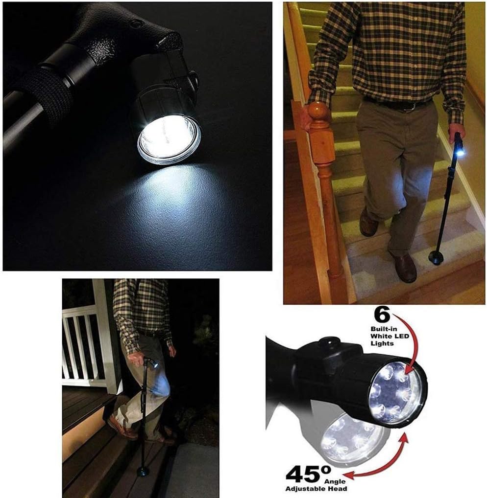 מקל הליכה עם תאורת LED – ביטחון בכל צעד